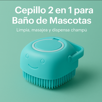 Cepillo Masajeador con Dispensador de Champú