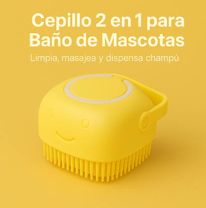 Cepillo Masajeador con Dispensador de Champú